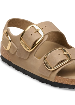 Milano Big Buckle LEOI sandal Tabacco Brown Birkenstock 